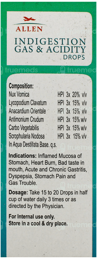 Allen A15 Indigestion Gas & Acidity Drops 30Ml